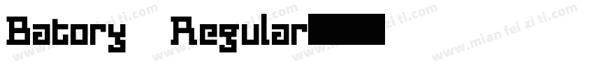 Batory Regular字体转换